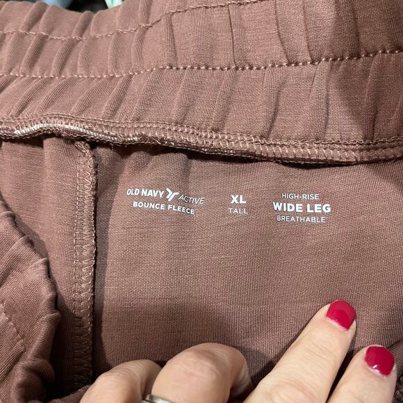 Old Navy Active Bounce Fleece High Rise Wide Leg Sweatpants XL Tall Lounge - Picture 3 of 8